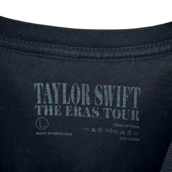 TAYLOR SWIFT The Eras Tour US Dates T-Shirt Black - Picture 5 of 5